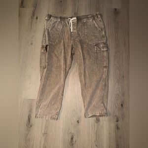 GAP Women's Washed Khaki Cargo Pants